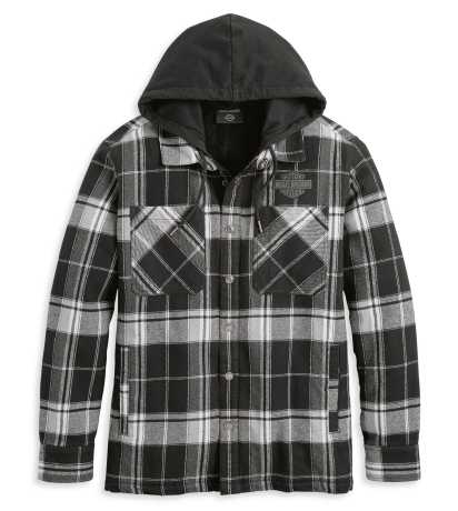 Harley-Davidson Hemdjacke Up North Sherpa Flannel schwarz/grau 