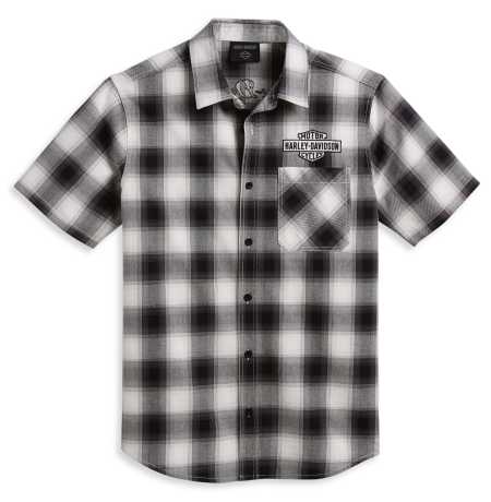 Harley-Davidson shortsleeve Shirt Balsam Plaid black/grey 