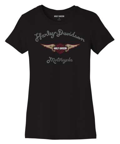 Harley-Davidson women´s T-Shirt Forever Silver Wing black 