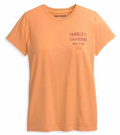 Harley-Davidson Women's T-Shirt Double Logo Graphic orange 