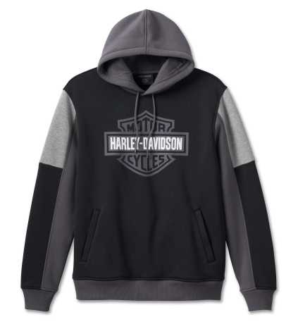 Harley-Davidson men´s Hoodie Racing Bar & Shield black/grey 2XL