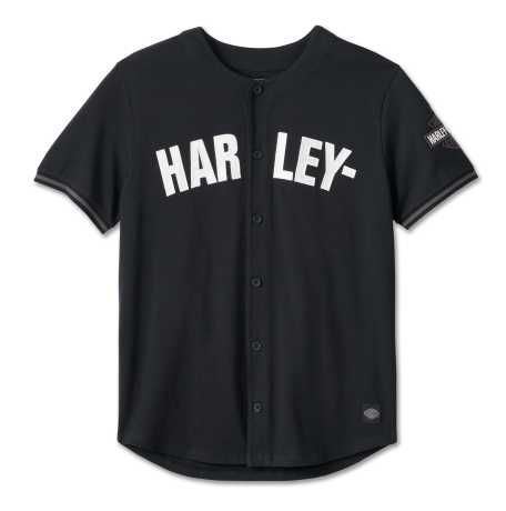 Harley-Davidson Baseball Jersey Shirt Smokin' schwarz 
