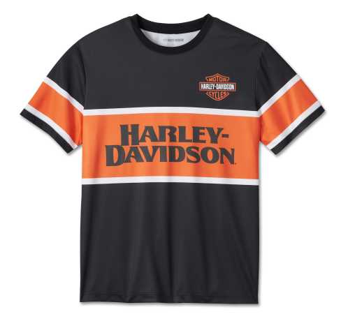 Harley-Davidson T-Shirt Burning Eagle schwarz/orange 