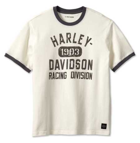 Harley-Davidson men´s T-Shirt Racing Ringer off-white 