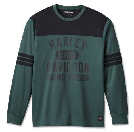 Harley-Davidson Racing Jersey Shirt Colorblock Green 2XL