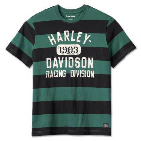 Harley-Davidson T-Shirt Racing Striped schwarz/grün 