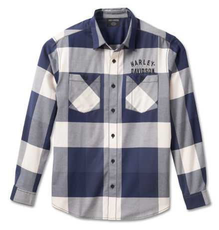 Harley-Davidson Shirt Staple Box Karo blue/grey M