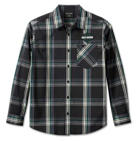 Harley-Davidson Shirt Classic Bar & Shield Plaid black/green 