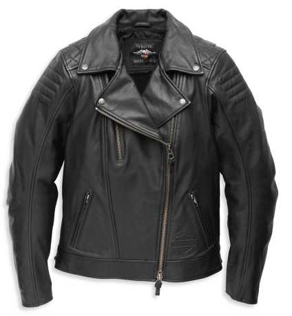 Harley-Davidson Bezel Biker Collar Leather Jacket black 