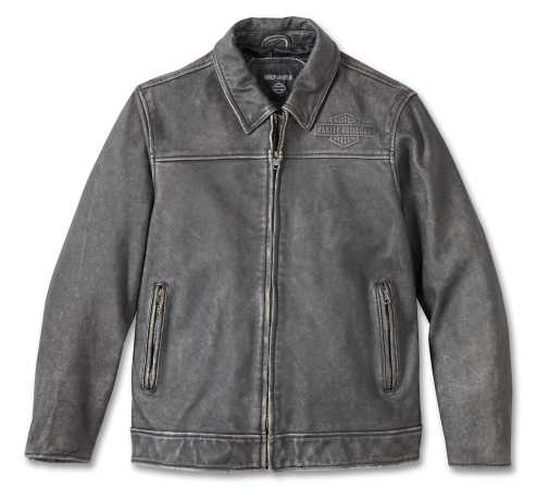 Harley-Davidson men´s Leather Jacket Gas & Oil vintage black 