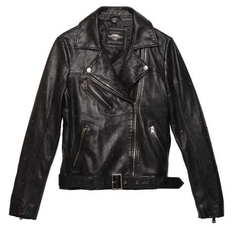 Harley-Davidson women´s Leather Jacket Celebration Embellished Black 