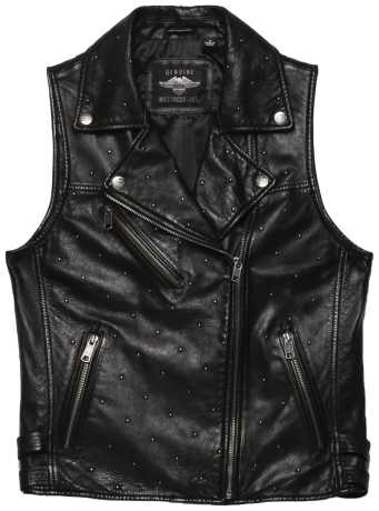 Harley-Davidson women´s Leather Vest Celebration Embellished  Black 