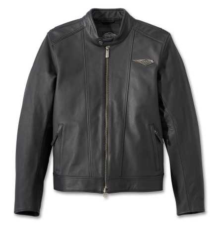 Harley-Davidson Leather Jacket 120th Anniversary Revelry schwarz 