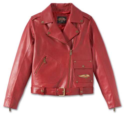 Harley-Davidson women´s Leather Jacket 120th Anniversary red 