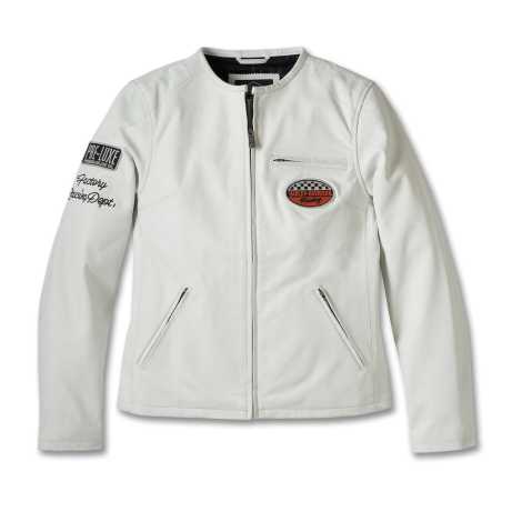 Harley-Davidson women´s Leather Jacket 120th Anniversary white XS