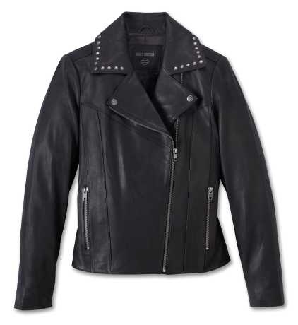 Harley-Davidson Damen Lederjacke Classic Eagle Studded schwarz 