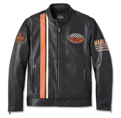 Harley-Davidson Lederjacke 120th Anniversary schwarz XL