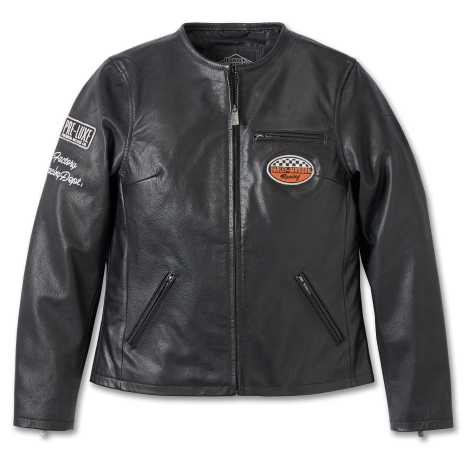Harley-Davidson Damen Lederjacke 120th Anniversary schwarz 
