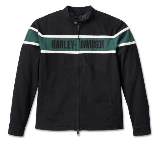 Harley-Davidson Bar Jacke schwarz/grün 