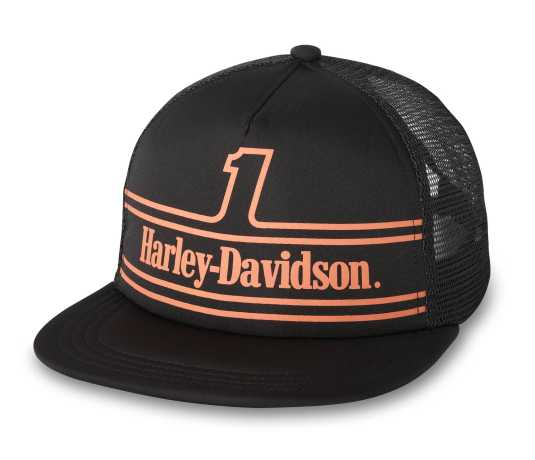 Harley-Davidson Trucker Cap #1 Racing schwarz 
