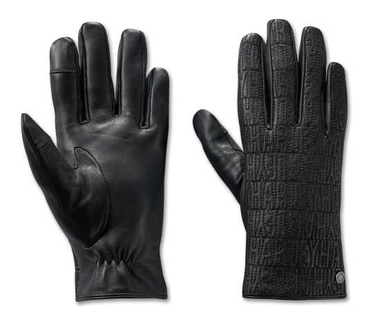 H-D Motorclothes Harley-Davidson women´s Leather Gloves HD-MC black  - 97666-24VW