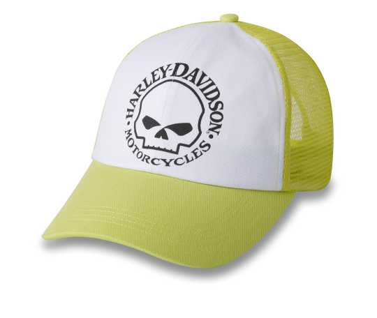 Harley-Davidson Trucker Cap Willie G Skull Colorblock lime green 