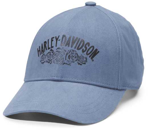 Harley-Davidson women´s Baseball Cap Ice Biker Embellished Dusty Blue 