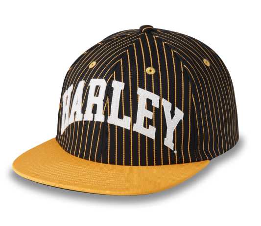 Harley-Davidson Baseball Cap Pinstripe schwarz/gelb 