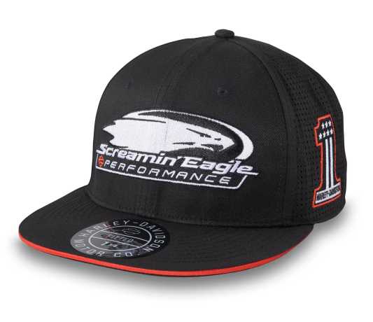 Harley-Davidson Screamin' Eagle Fitted Baseball Cap Black XL