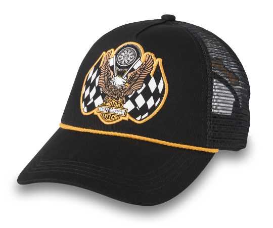 Harley-Davidson Damen Trucker Cap Trophy Retro schwarz 