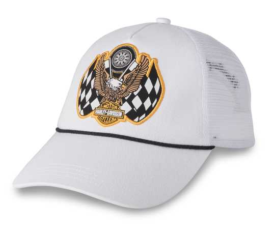 Harley-Davidson Damen Trucker Cap Trophy Retro weiß 