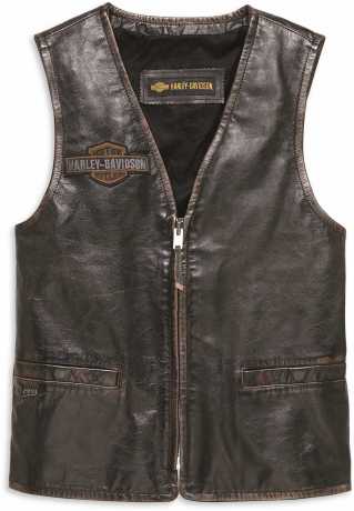 Harley-Davidson Leather Vest Eagle Distressed 