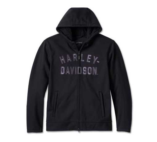 Harley-Davidson Deflector Hooded Riding Jacket Fleece black 