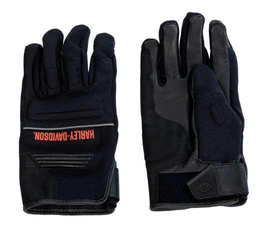 Harley-Davidson Gauntlet Gloves Quest Mixed Media black L