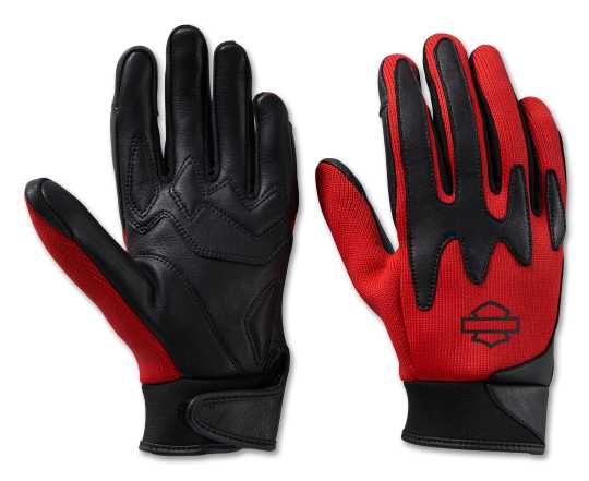 H-D Motorclothes Harley-Davidson Mesh Gloves Dyna Knit red  - 98182-24VW