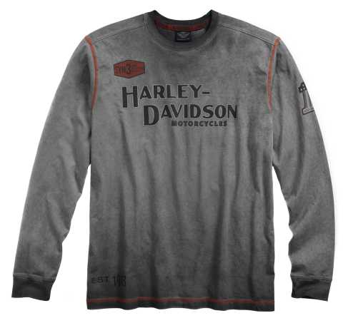 H-D Motorclothes Harley-Davidson Longsleeve Iron Block XL - 99010-17VM/002L