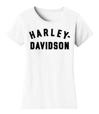 H-D Motorclothes Harley-Davidson women´s T-Shirt Forever Racer Font white  - 99020-23VW