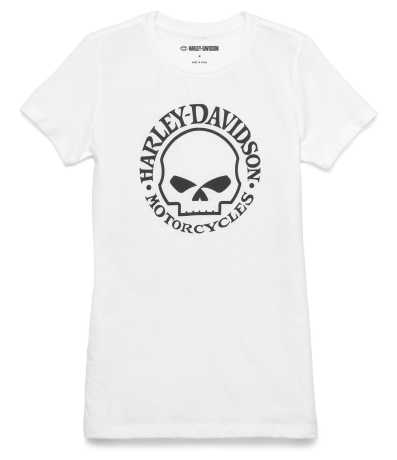 Harley-Davidson women´s T-Shirt Skull white 