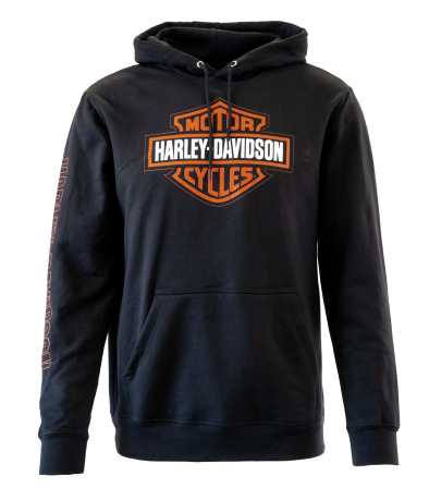 H-D Motorclothes Harley-Davidson Hoodie Hallmark Bar & Shield black  - 99039-22VM