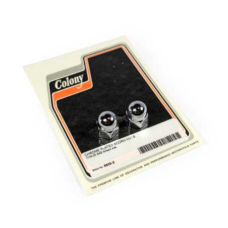 Colony Colony Acorn Nuts 7/16-20 SAE chrome  - 990402