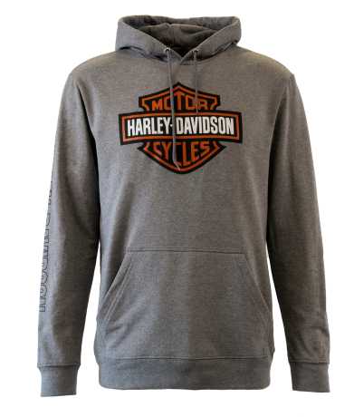 H-D Motorclothes Harley-Davidson Hoodie Hallmark Bar & Shield grau  - 99041-22VM