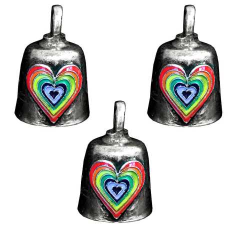 Motorcycle Storehouse Rainbow Heart Gremlin Bell Set  - 993434