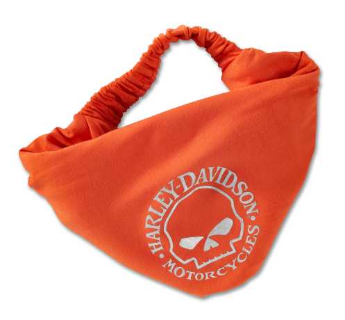 H-D Motorclothes Harley-Davidson Headwrap Metallic Willie G Skull orange  - 99402-24VW