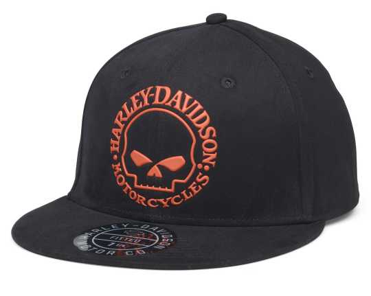 Harley-Davidson Willie G Skull Cap Black/Orange 