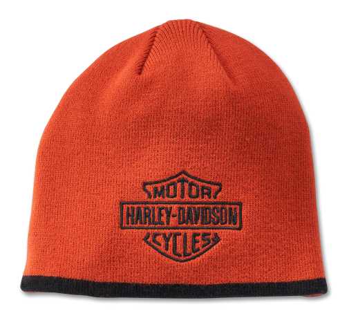 H-D Motorclothes Harley-Davidson Beanie Mütze Bar & Shield orange  - 99409-24VM