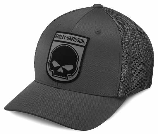 Harley-Davidson Trucker Cap Rubber Skull grey 