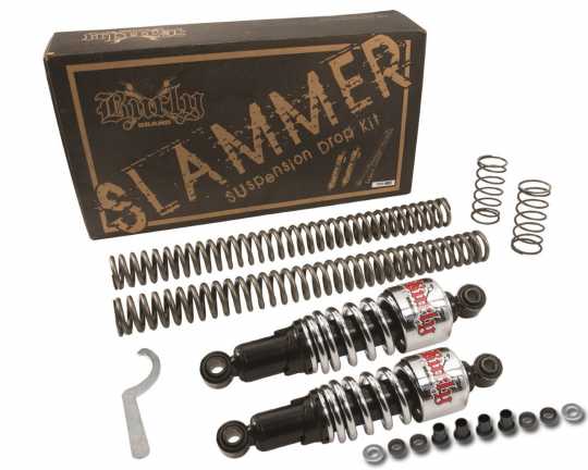 Burly Brand Burly Slammer Kit with chrome rear shocks  - 68-0042