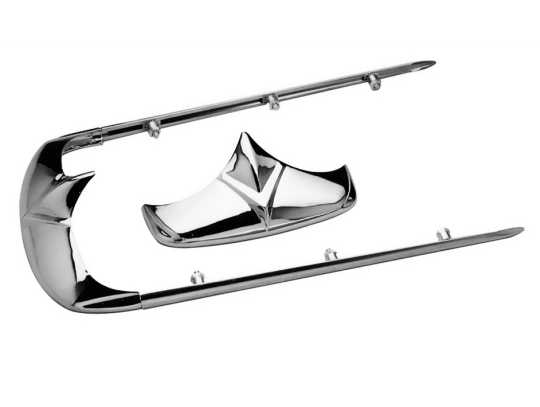 Custom Chrome V-Design Fender Tip hinten chrom  - 26-589