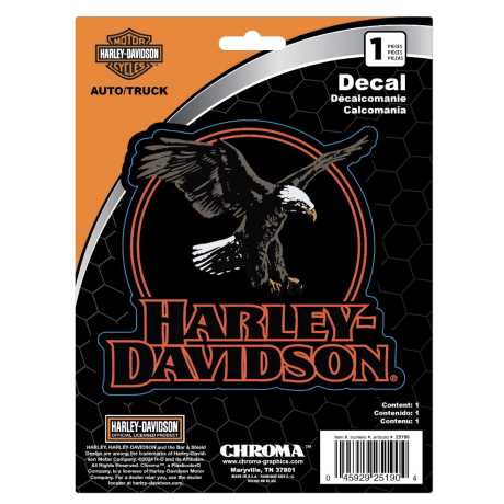 H-D Motorclothes Harley-Davidson Aufkleber Eagle mit Schriftzug  - CG25190