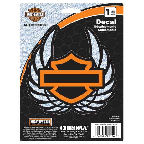 H-D Motorclothes Harley-Davidson Decal Chroma Bar & Shield with Wings  - CG27520